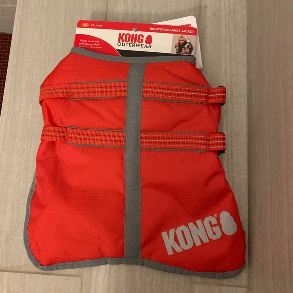 Kong Other - NEW Kong Ripstop Small Dog Blanket Warm Winter Coat Fleece Buckle Easy On Off XS